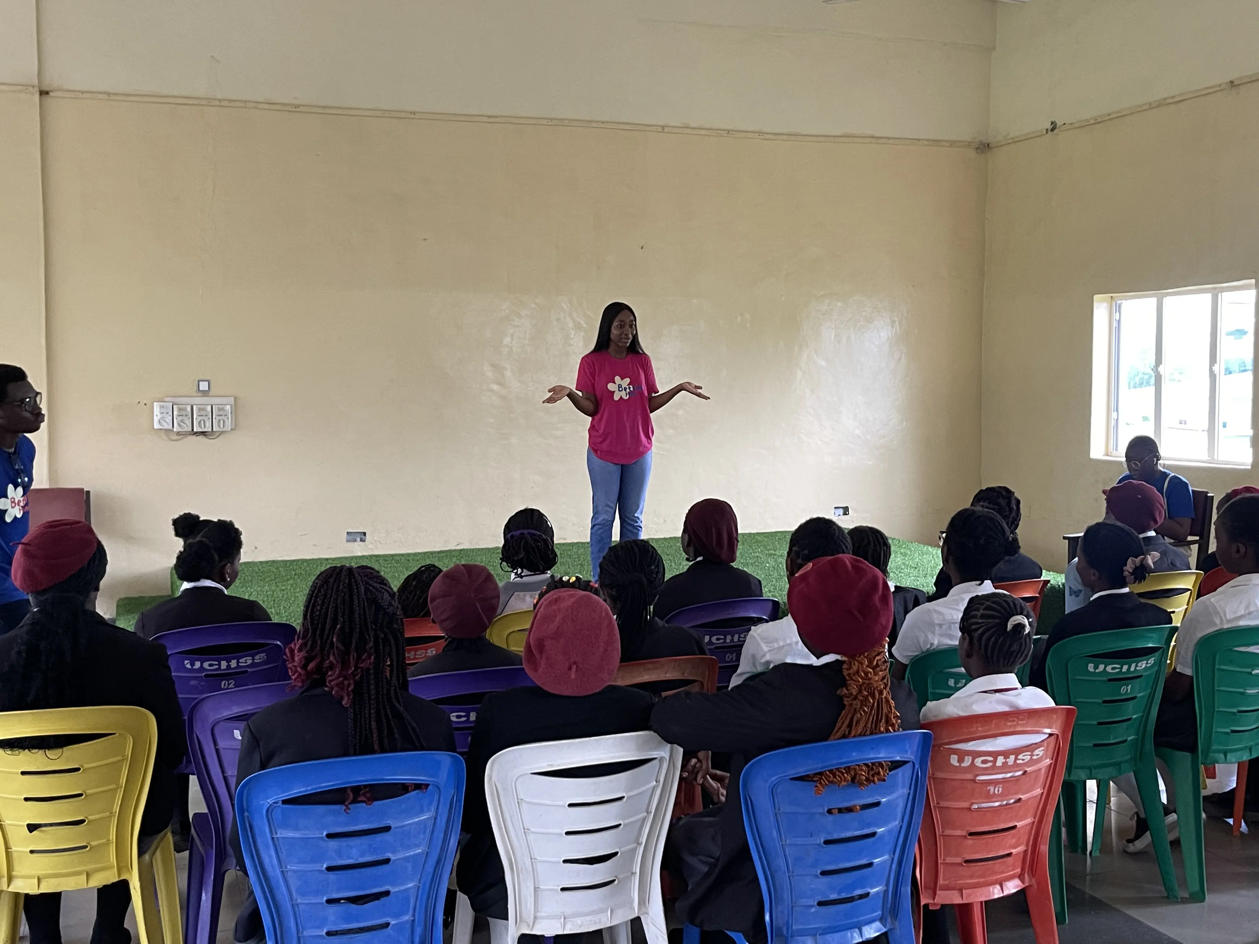 Q&A session with students