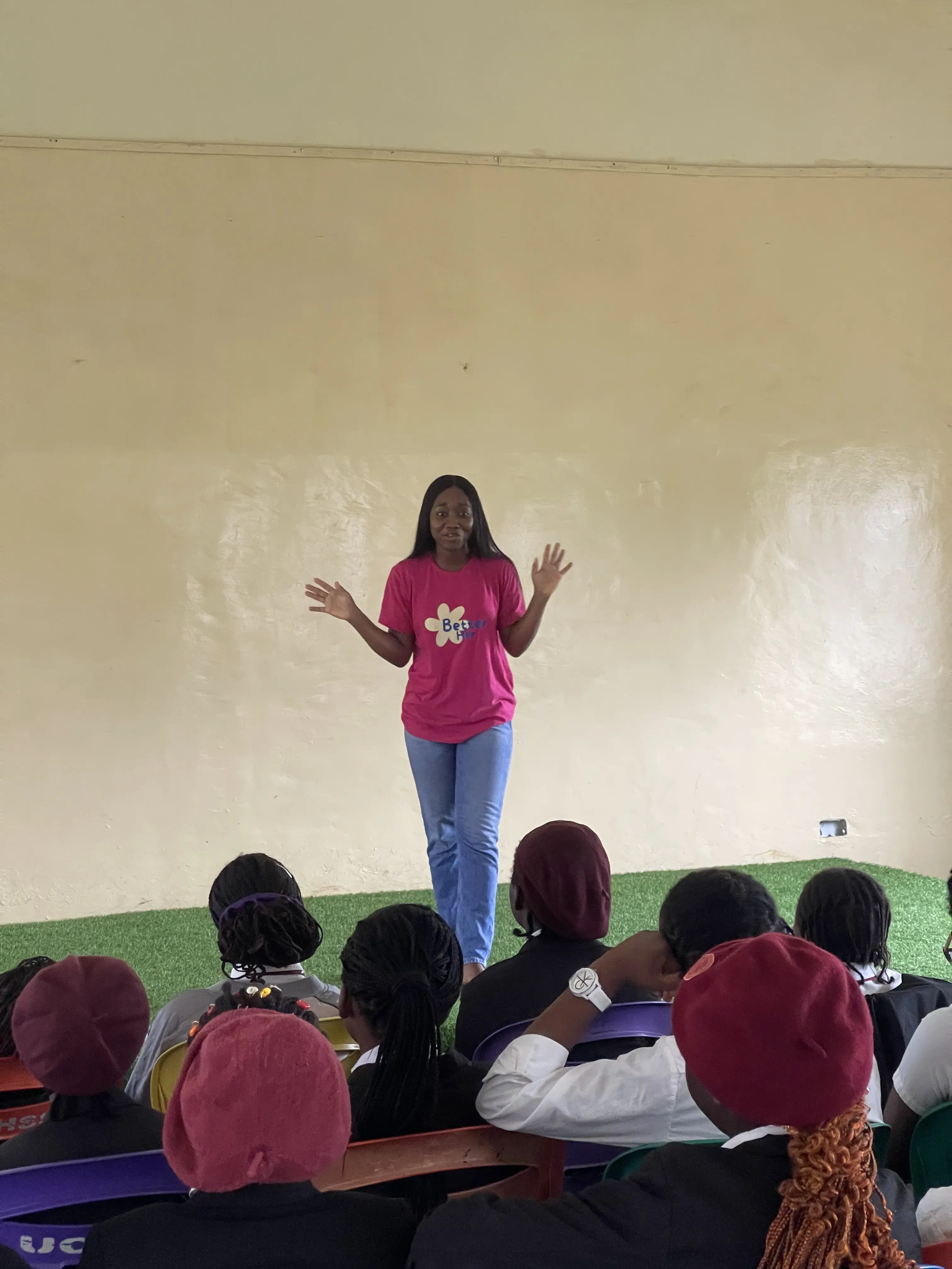 Distributing menstrual pads