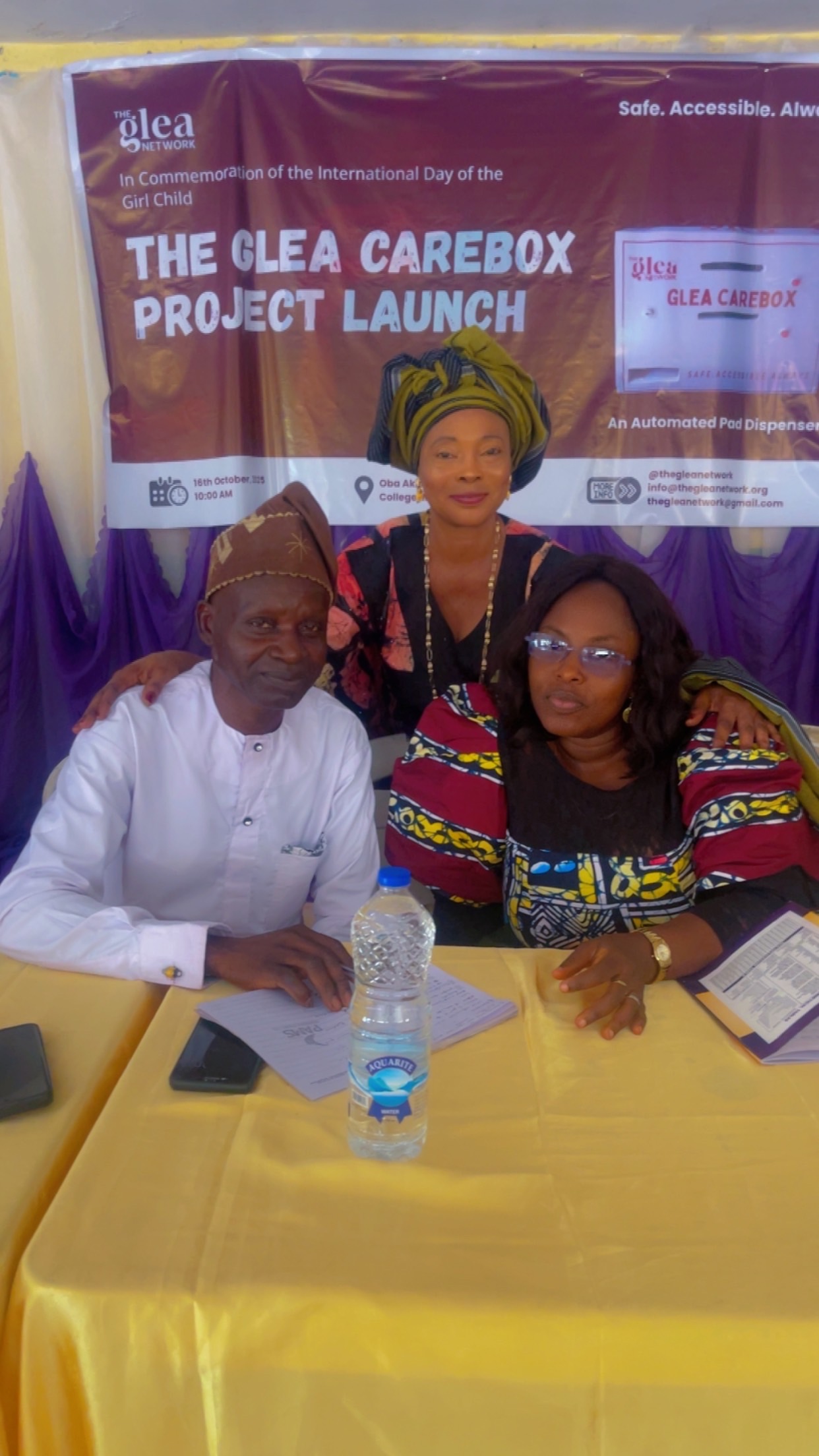 Q&A session with students