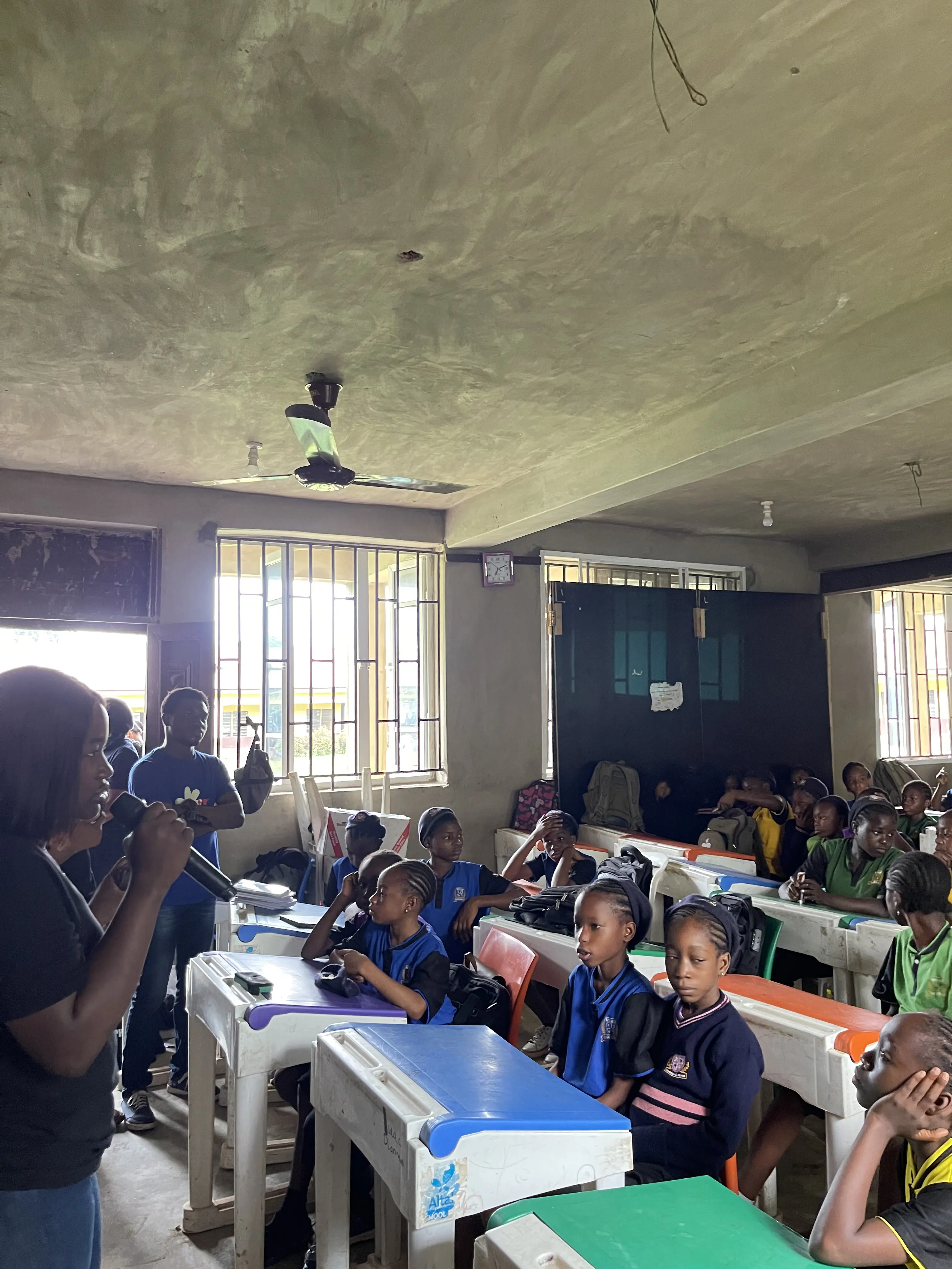 Q&A session with students