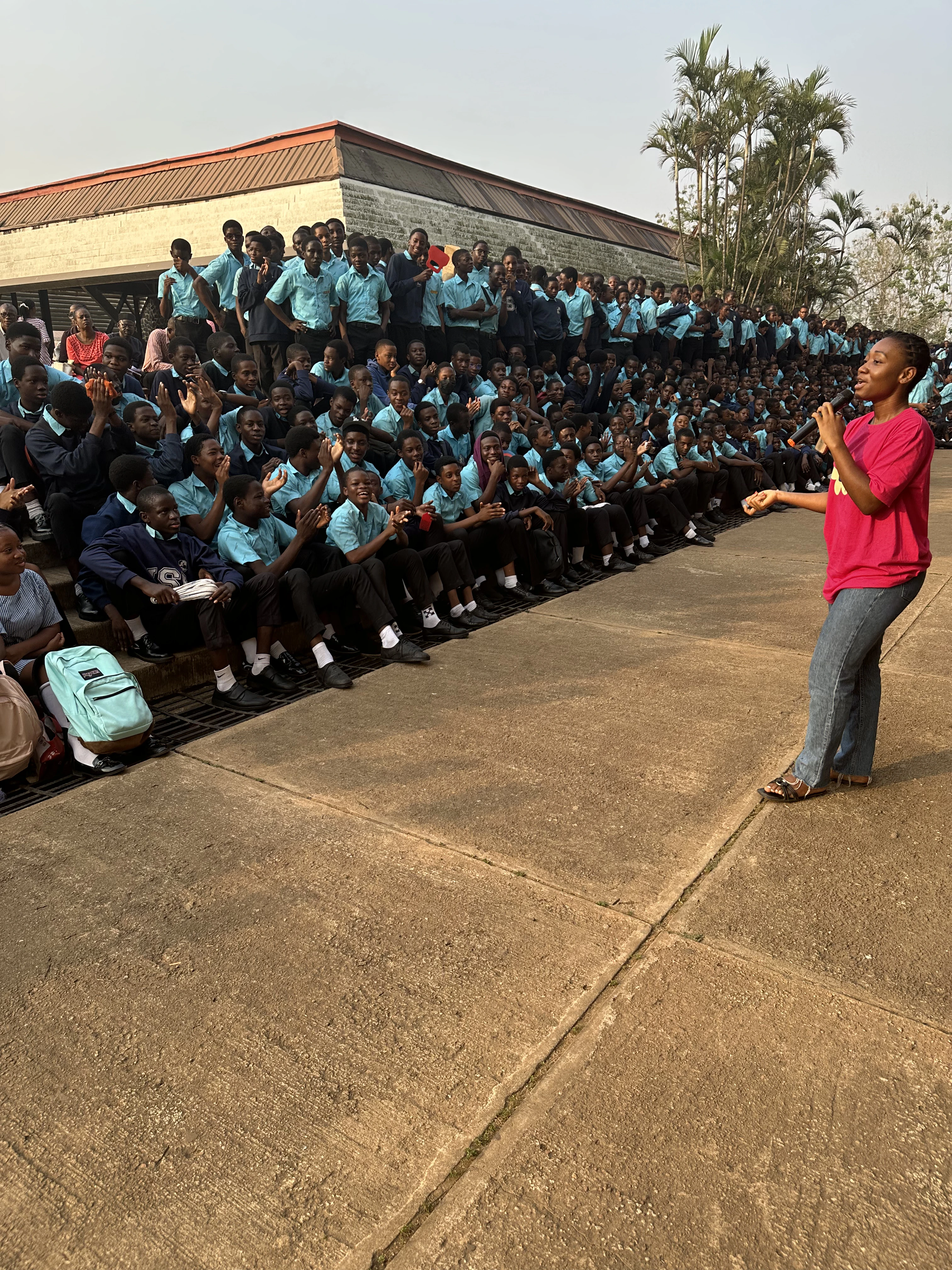 Q&A session with students