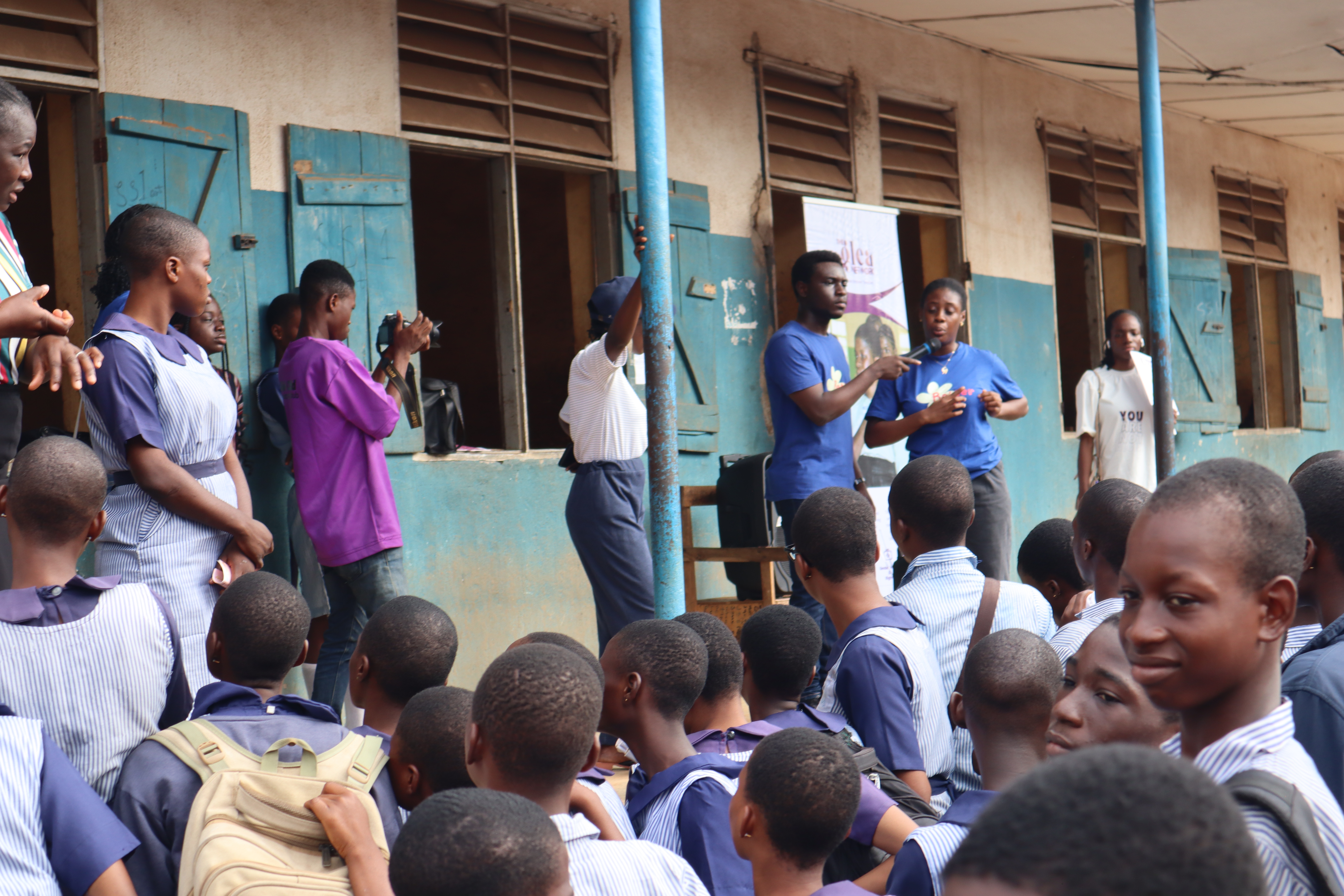 Q&A session with students