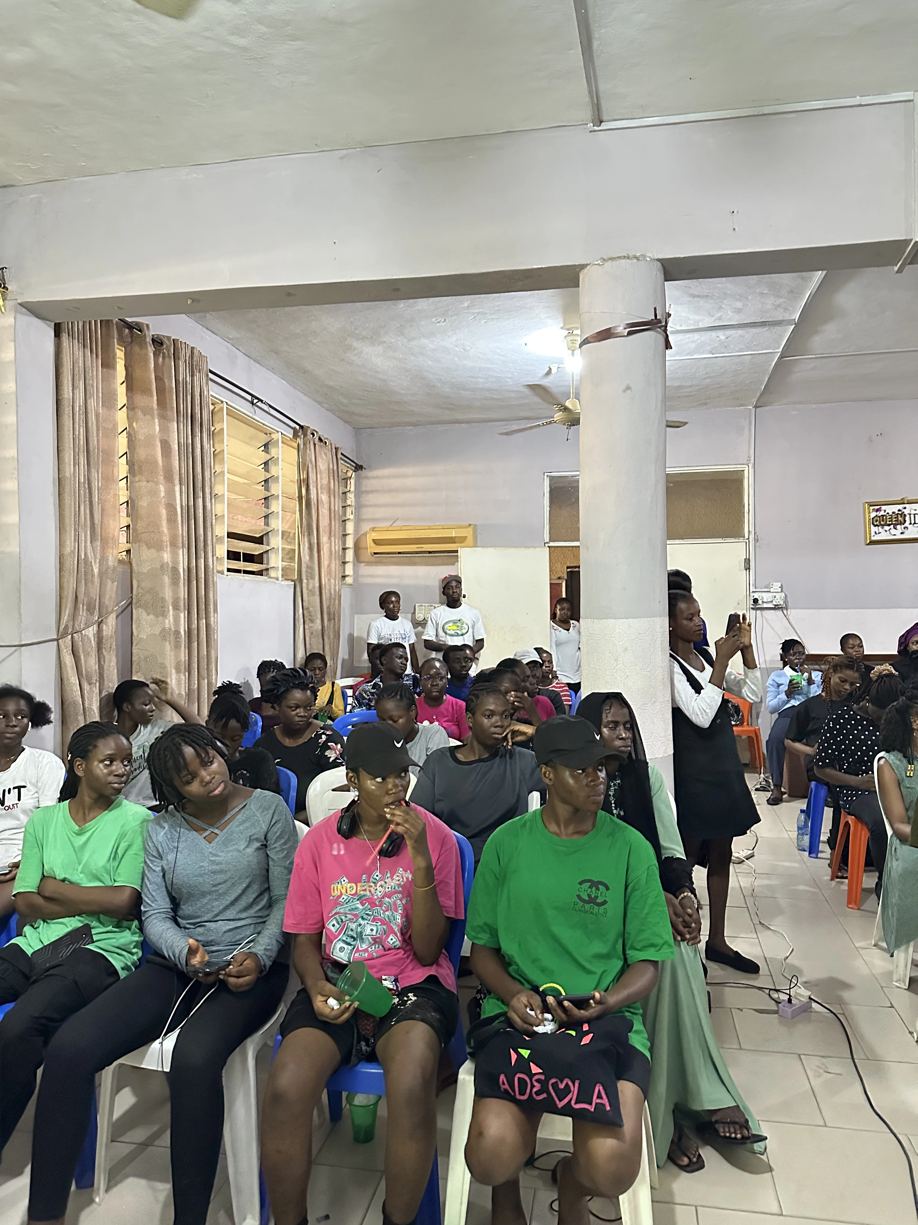 Q&A session with students